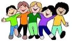 Children linking arms